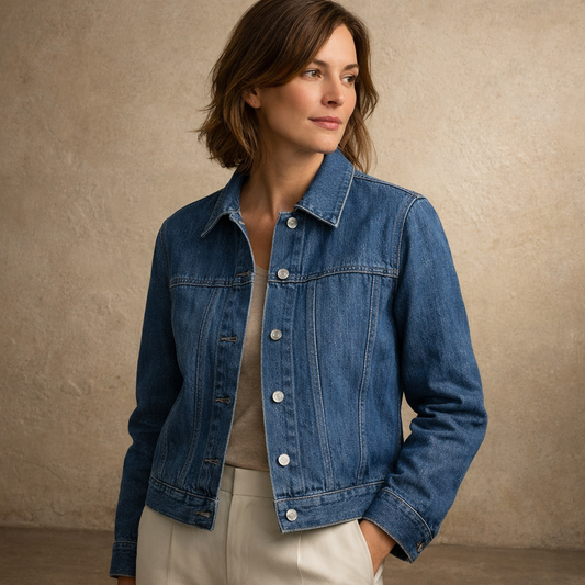 Klassische Jeansjacke mit zeitlosem Schnitt